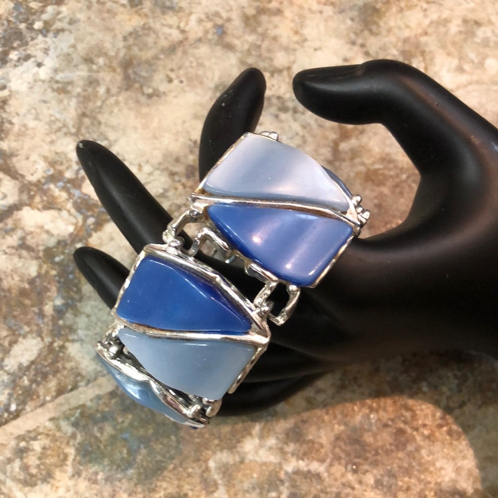 Moonglow Elegant Blue and Silver Women's Bracelet